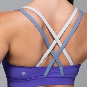 LULULEMON purple strappy athletic workout sports bra. Excellent condition.